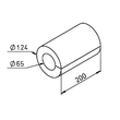 ZLA 125 F - HY 6-45 m3/h - komplett légbevezető páraszabályozott 6-45 m3/h térfogatárammal