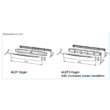 ALEFS 5/45 Hygro - ablakkeretbe építhető páratartalom vezérelt és hangcsillapított légbevezető elem